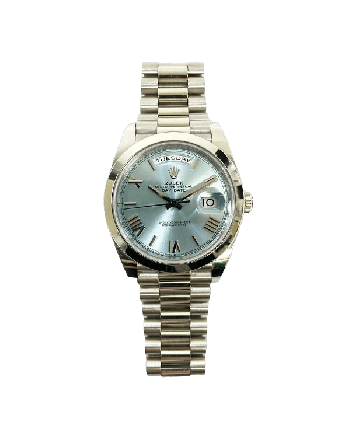 Rolex Day-Date 228206 Ice Blue Roman Dial Feb 2022